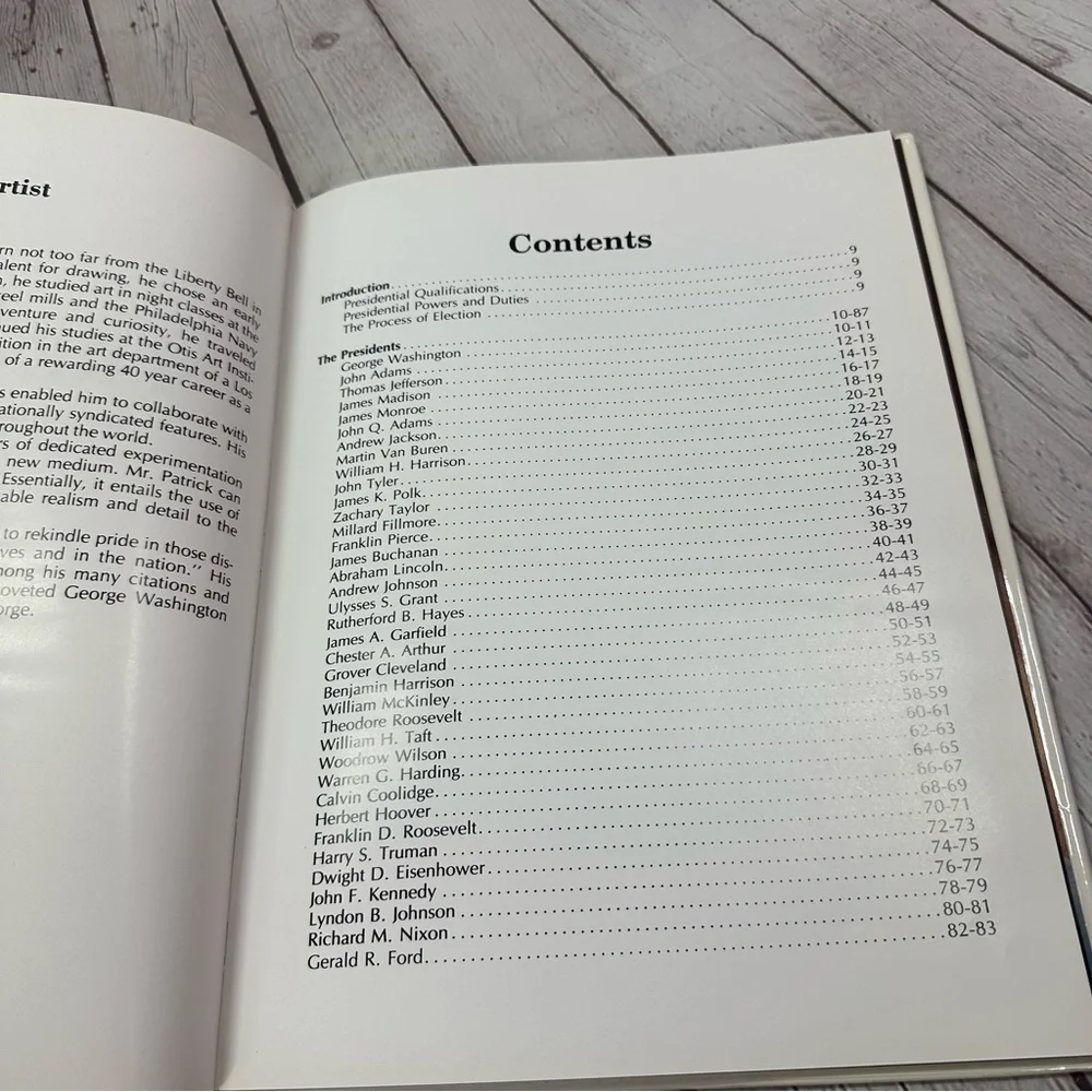 vintage 1984 The Presidents Portrait Collection hardcover Book